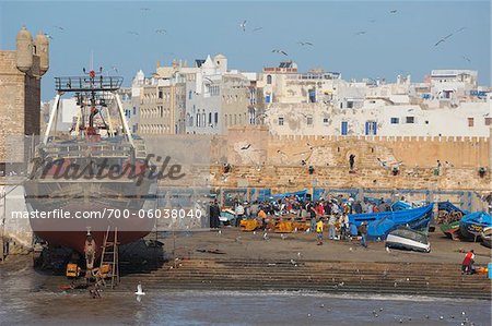 Harbor with Fishing Boats, Essaouira, Morocco