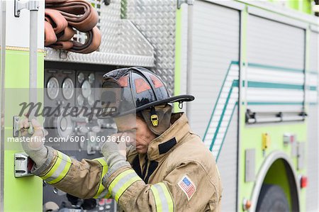 Firefighter, Florida, USA