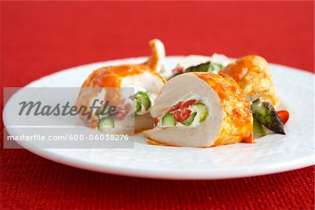 Chicken Breasts Stuffed with Asparagus and Vegetables Chicken Breasts Stuffed with Asparagus and Vegetables