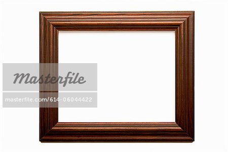 Empty wooden frame