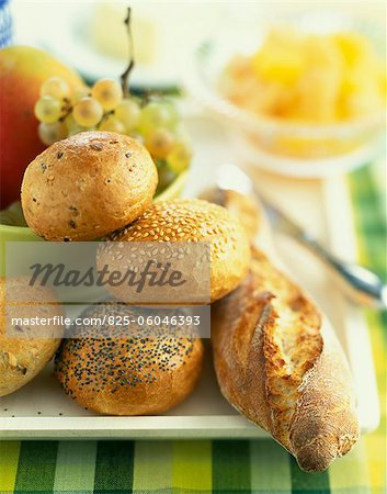 Assorted individual breads