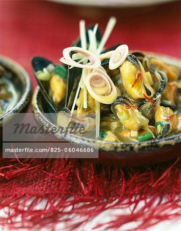 Mussels with citronella butter sauce