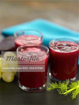Beetroot,grape and celery smoothie