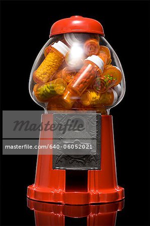 gumball machine full of pills