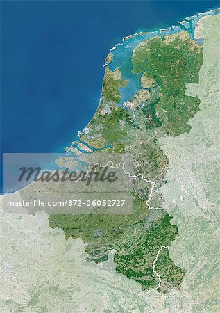 Satellite View featuring Benelux Countries