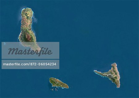 Comores, Image Satellite de la couleur vraie