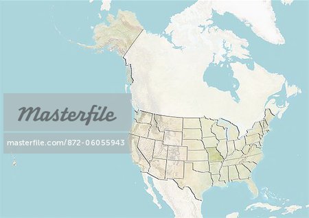 United States and the State of Missouri, Relief Map