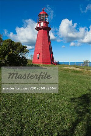 Leuchtturm von La Martre, Gaspesie, Quebec, Kanada