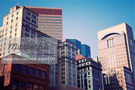 Architecture of the center of Pittsburgh, Pennsylvania, USA