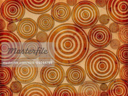 old paper background with circles like tree rings