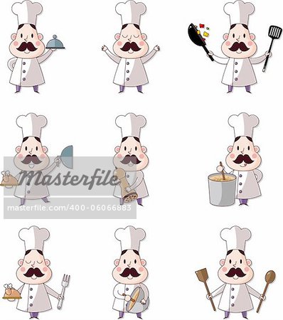 cartoon chef icon