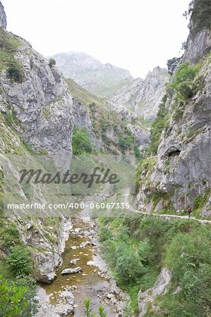 Gorge of River Cares in Asturias Spain