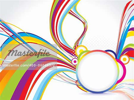 abstract colorful background with circle vector illustration