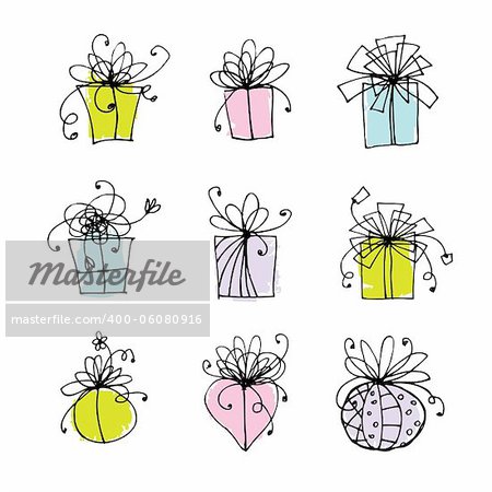 Gift box icons for your design