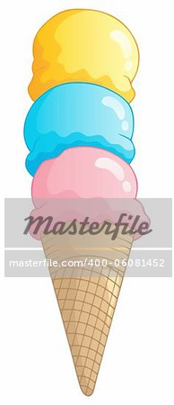 Ice cream theme image 2 - vector illustration.