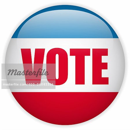 Vector - United States Election Vote Button.