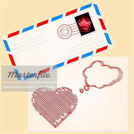 Love letter for valentine's day. Also available as a Vector in Adobe illustrator EPS format, compressed in a zip file. The vector version be scaled to any size without loss of quality.