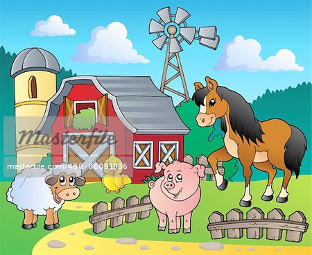 Farm theme image 4 - vector illustration.