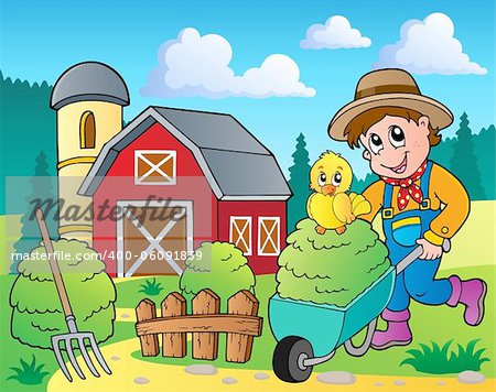 Farm theme image 7 - vector illustration.