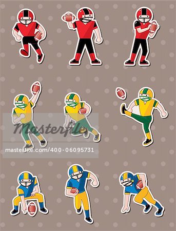 football player stickers