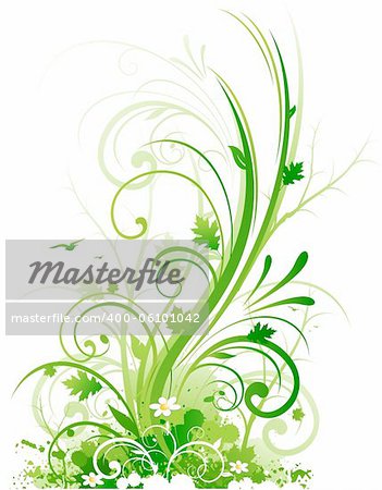 Abstract decorative floral ornament