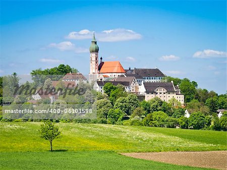 An image of the famous Andechs Monastery in Bavaria Germany