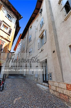 Narrow Alley With Old Buildings In The Chianti Region