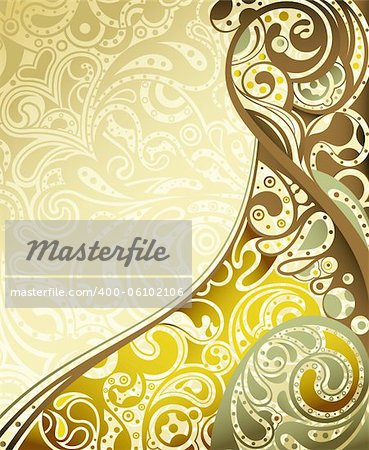 Illustration of abstract curve background.
