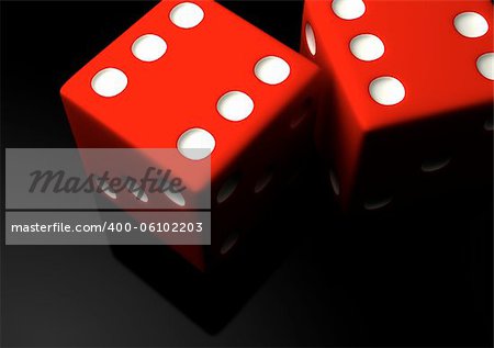 Two red dices