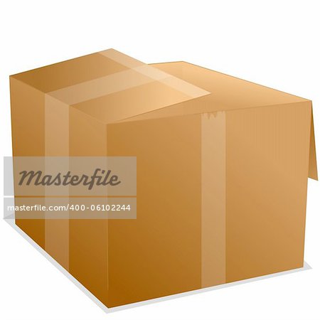 cardboard box. Also available as a Vector in Adobe illustrator EPS format, compressed in a zip file. The vector version be scaled to any size without loss of quality.