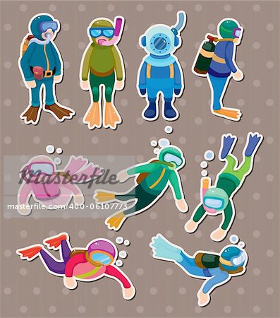 diver stickers