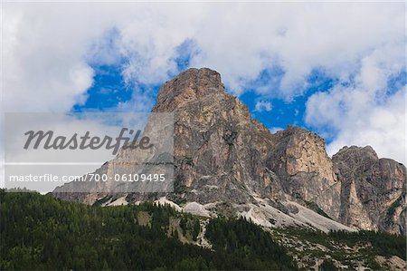 Grödnerjoch und Sellagruppe, Corvara, Val Gardena, Südtirol, Trentino Alto Adige, Italien