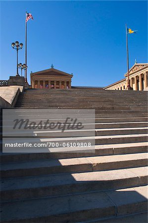 Steps at Philadelphia Museum of Art, Philadelphia, Pennsylvania, USA