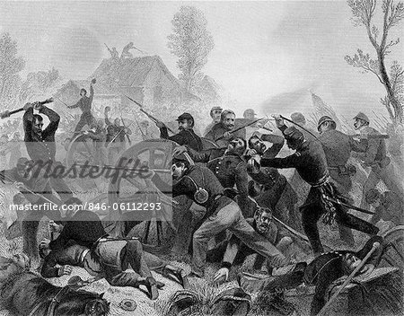 1800s 1860s BATTLE OF SHILOH APRIL 6 - 7 1862 PITTSBURG LANDING TENNESSEE A UNION VICTORY IN AMERICAN CIVIL WAR