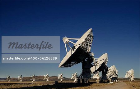 Very large array radiotelescope in the desert of New Mexico