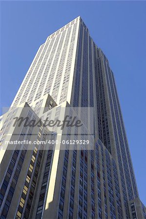 Tall skyscraper, manhattan, new york