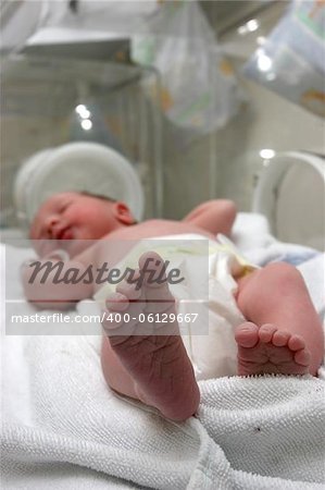 New born baby's two feet