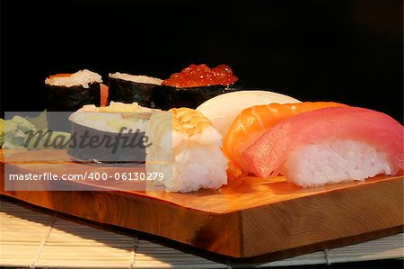A sushi plate