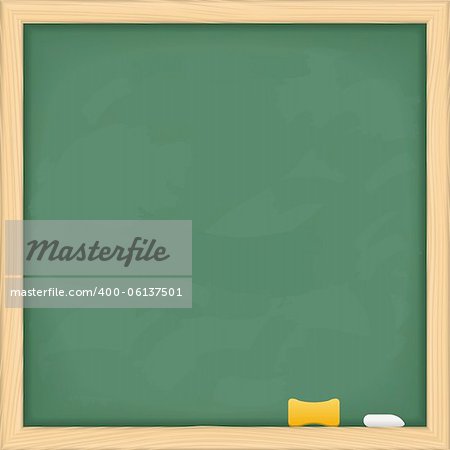 Blank green blackboard, vector eps10 illustration