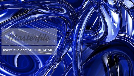 abstract metalic chrome background - 3d illustration