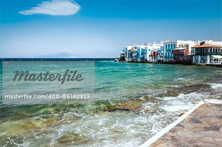 An image of the beautiful island Mykonos Greece