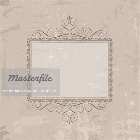 Vintage background with a decorative border
