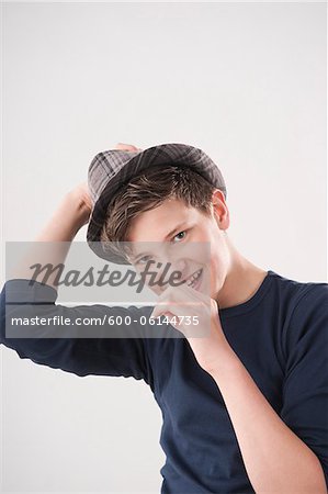 Porträt von Teenage Boy
