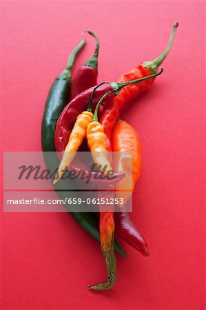 Verschiedene Chilis