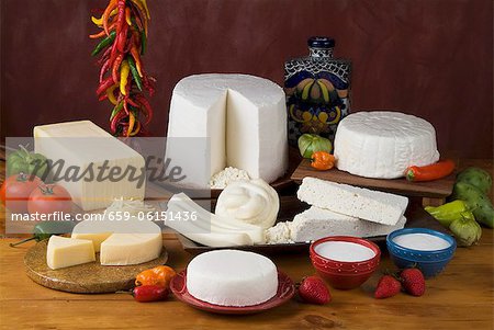 Various Hispanic Cheeses