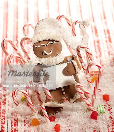 Pain d'épice de Cannes à sucre, de neige et de bonbons Pain d'épice de Cannes à sucre, de neige et de bonbons