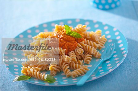 Fusilli with tomato sauce Fusilli with tomato sauce