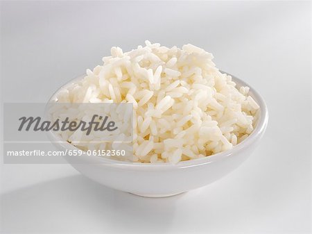 Eine Schale mit parboiled-Reis