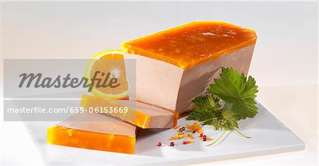 Duck pate with orange