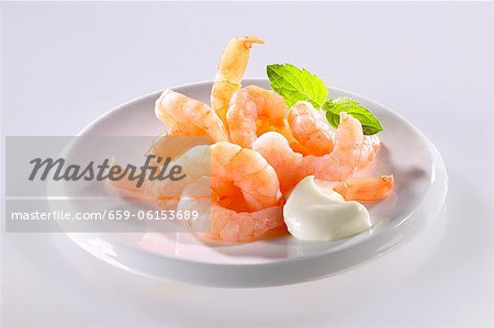 Jumbo shrimp with dip